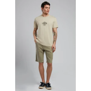 Lev Erkek O Yaka T-Shirt Bej