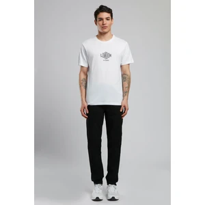 Lee Cooper Lev Erkek O Yaka T-Shirt Beyaz