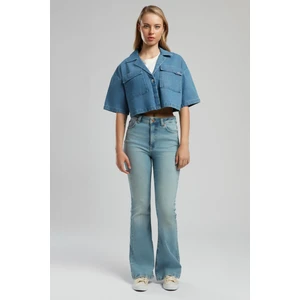 Loren 2 Kadın Jean Ceket Denim