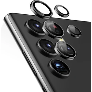 Samsung S23 Ultra Kamera Lens Koruyucu - Siyah