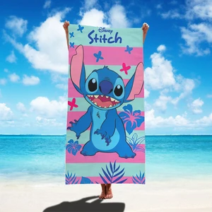 Toy House2 Stitch Plaj Havlusu Sınır Ötesi Sıcak Satış Karikatür Banyo Havlusu Star ve Stitch Çocuk Plaj Deniz Kenarı Yüzme Spor Havlusu (Yurt Dışından)