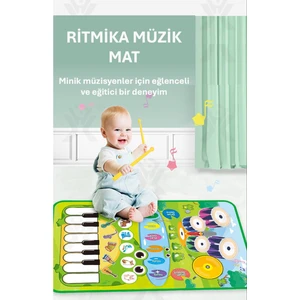 Ritmika Müzik Matı Piyano Oyun Matı, Eğitici Oyuncak, 2 Yaş Üstü 