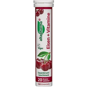 Demir ve Vitaminler İçeren Takviye Edici Gıda Efervesan Tablet Vişne Aromalı 20 adet