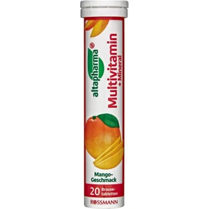 Multi vitamin Mineral İçeren Takviye Edici Gıda Efervesan Tablet Mango Aromalı 20 adet