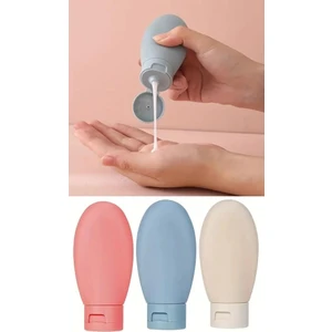 3 Adet Çok Amaçlı Seyahat Tipi Doldurulabilir Krem Kutusu Şampuan Duş Jeli Sprey Losyon Şişe Seti