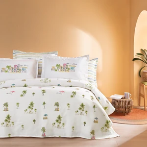 Aria Çift Kişilik  Pike Takımı - Mavi