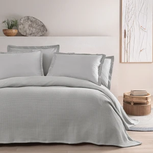 Liya Çift Kişilik  Pamuk Pike Takımı - Gri