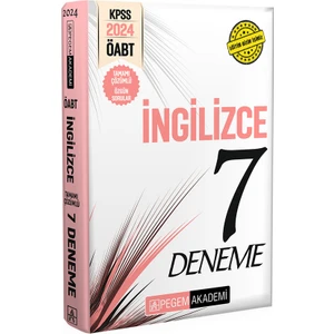 Pegem Akademi Yayıncılık 2024 KPSS ÖABT İngilizce Öğretmenliği Tamamı Çözümlü 7 Deneme