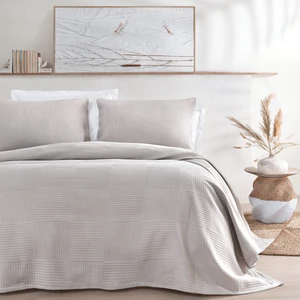 Lukkas Çift Kişilik Yatak Örtüsü Seti - Bej