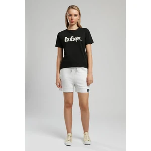 Londonlogo Kadın O Yaka T-Shirt Siyah