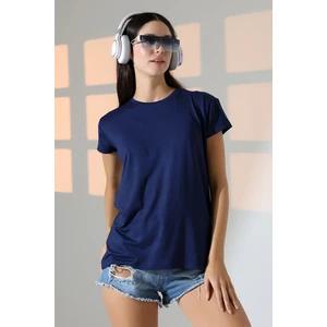 Salaş Bisiklet Yaka T-Shirt 21256 Antrasitmelanj