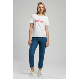 Lee Cooper Londonlogo Kadın O Yaka T-Shirt Siyah