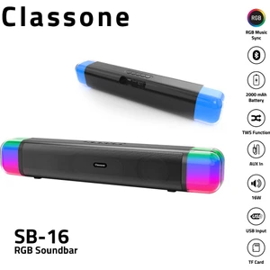 Sb-16 Rgb Işık Bluetooth Soundbar Hoparlör