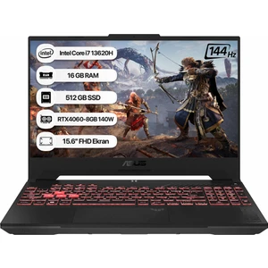 Tuf Gaming F15 FX507VV-LP243 Intel Core I7 13620H 16 GB 512 GB SSD Rtx 4060-140WATT 144 Hz Freedos 15.6" Fhd Taşınabilir Bilgisayar
