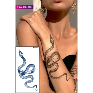 1 Ay Kalıcı Dövme Kol Yılan Dövmesi Unisex Yılan Dövmesi