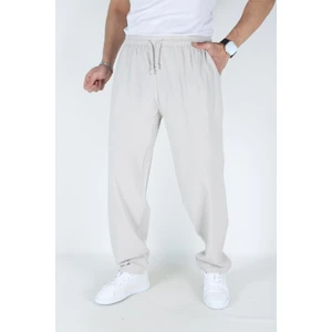 %100 Pamuk Ham Bez Keten Pantolon 4xl-5xl-6xl