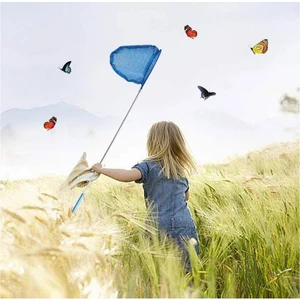 Teleskopik Balık Kepçesi Kelebek Böcek Yakalama Kepçesi 86CM Uzayabilir Ağ Kepçe