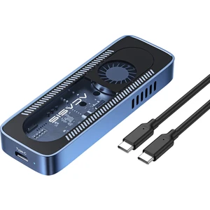 EC6608 Air - 8TB NVMe SSD Destekli, M&B/M KEY, 10Gbps USB 3.1 Type-C, Dahili Fanlı, Alüminyum Disk Kutusu