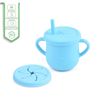 Jojo jojobebek Pipetli Silikon Bardak, Pipetli  Çocuk Silikon Bardak,pipetli Alıştırma Bardak