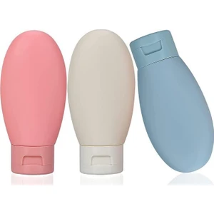 3 Adet Çok Amaçlı Seyahat Tipi Doldurulabilir Krem Şampuan Şişe Seti Krem Kutusu