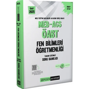 Pegem Akademi Yayıncılık 2025 MEB-AGS-ÖABT Fen ve Teknoloji Öğretmenliği Tamamı Çözümlü Soru Bankası 4 Kitap