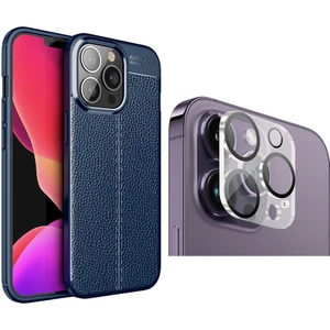 Apple iPhone 14 Pro Kılıf Zore Niss Silikon Kapak + Kamera Lens Koruyucu