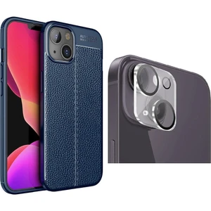 Apple iPhone 14 Plus Kılıf Zore Niss Silikon Kapak + Kamera Lens Koruyucu