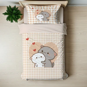 Bubu Dudu Temalı Baskılı Tek Kişilik Nevresim Takımı