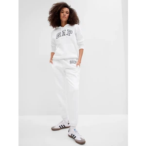 Kadın Beyaz Gap Logo Jogger Fleece Eşofman Altı
