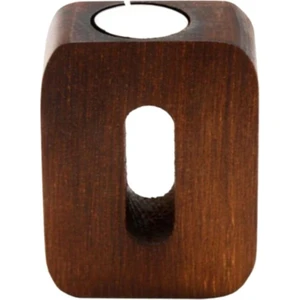 Dekoratif Ahşap Harf Mumluk O-Harfi