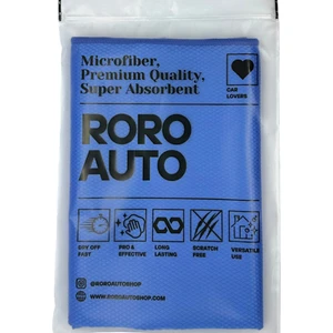 Roro Auto Olimpos Mikrofiber Cam ve Jant Silme Bezi 50 x 70 cm Lacivert