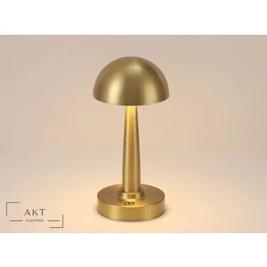 Atina 3 Işık Gold Renkli Dokunmatik USB Şarjlı Dim Edilebilir Masa Lambası YL86-1230