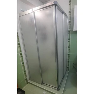 Girayaduş 90 cm X100 cm Parlak Profil Köşeden Girişli Mika Duşakabin