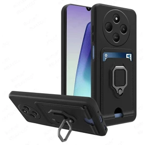 M.TK Moveteck Xiaomi Redmi 14C Kılıf Kamera Korumalı Yüzüklü Kartvizit Bölmeli Ip Askılı Renkli Zuma Silikon