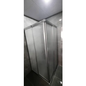 Girayduş 90CMX 120 cm Parlak Profil Köşeden Girişli Mika Duşakabin