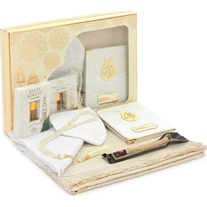 İhvan Online Çeyizlik Seccade Seti Hediyelik Dini Kutulu Damat Gelin Bohça Seti