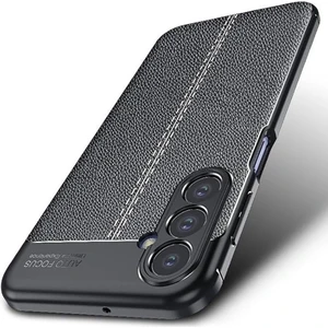 M.TK Moveteck Samsung Galaxy A26 Kılıf Kamera Çıkıntılı Deri Görünümlü Dikiş Desenli Koruyucu Kapak Renk Atmaz