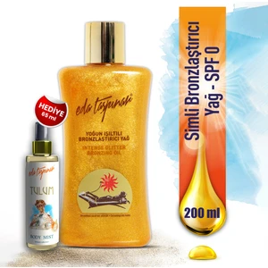 Eda Taşpınar Yoğun Işıltılı Bronzlaştırıcı Yağ SPF 0 200 ml