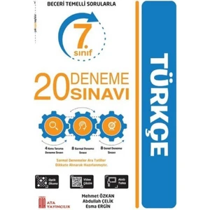 Ata Yayıncılık 7. Sınıf 20 Deneme Sınavı Türkçe