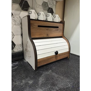 New Bread Box-Yeni Ekmeklik, Havlu Peçetelik(Saklama Gözlü), Baharatlık Rafı, Dekoratif Yazılı