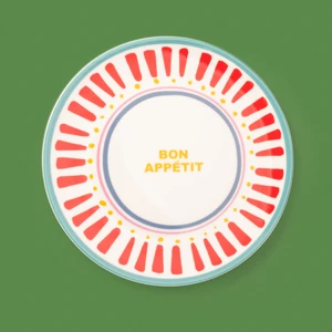 Kitchen Bon Appetit Servis Tabağı - Renkli - 25 cm
