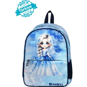 Lisanslı Buz Kız Elsa Temalı Kız Anaokul Kreş Sırt Çantası