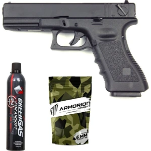 Glock G18c Airsoft Tabanca – Siyah – Silikonlu Green Gas 600 Ml – 0.20g Bb – 1kg
