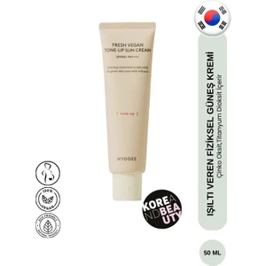 Hyggee Fresh Tone-Up Sun Cream 50 ml Cildi Aydınlatan Güneş Koruyucu, Ton Eşitleyen Güneş Kremi, Mineral Filtreli Güneş Kremi
