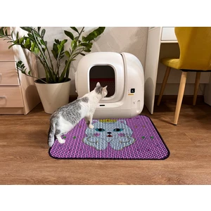 Aktunç Büyük Boy Elekli Tuvalet Önü Desenli Kedi Kumu Paspası 60 x 80 cm