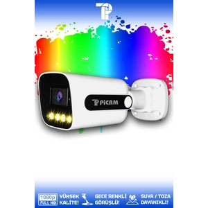 1 Zebra Kamera Bullet Dış Mekan Full HD Renkli Gece Görüşlü Warmled Kameralı AHD Güvenlik Kamerası