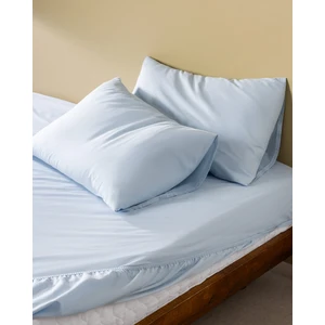 Madame Coco Manon Çift Kişilik %100 Pamuk Ranforce Lastikli Çarşaf Takımı - Açık Mavi