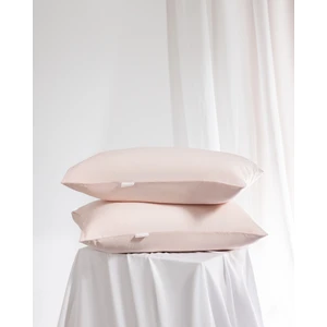Madame Coco Ciel %100 Pamuk Saten 2'li Yastık Kılıfı - Açık Pudra