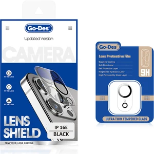 iPhone 16E Çizilme Önleyici Go Des Lens Shield Cl-14 Kamera Lens Koruyucu Şeffaf