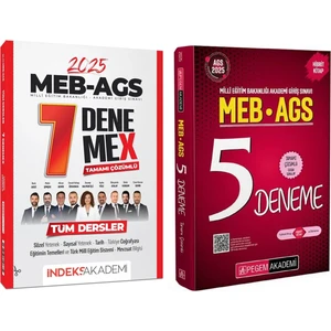 Pegem + Indeks 2025 Meb-Ags 5+7 Deneme 2 Li Set Pegem + Indeks Akademi Yayınları